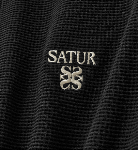 (U) Waffle Panel Neck Zip-Up