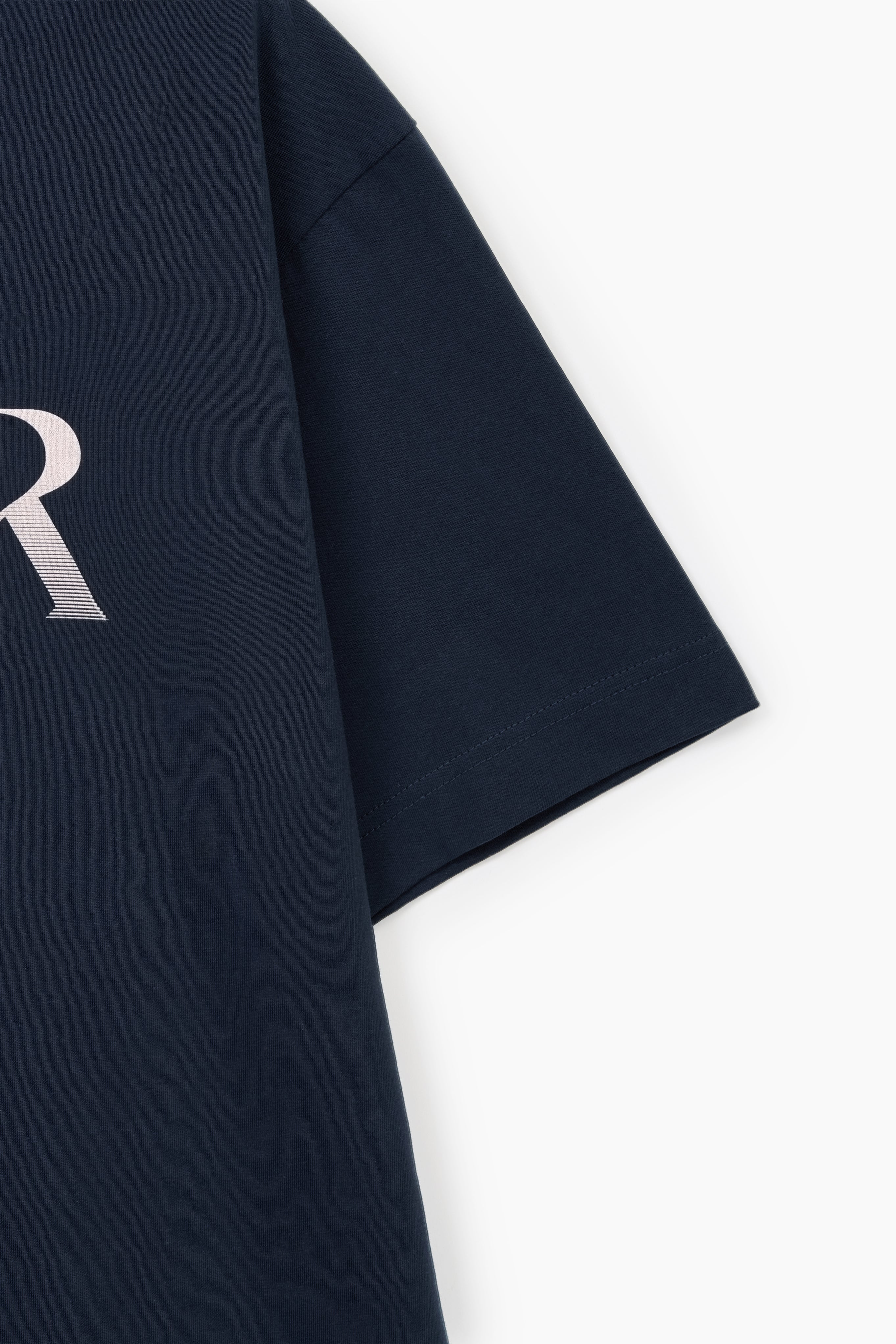 (U) Gradient Big Logo Embroidery T-shirt