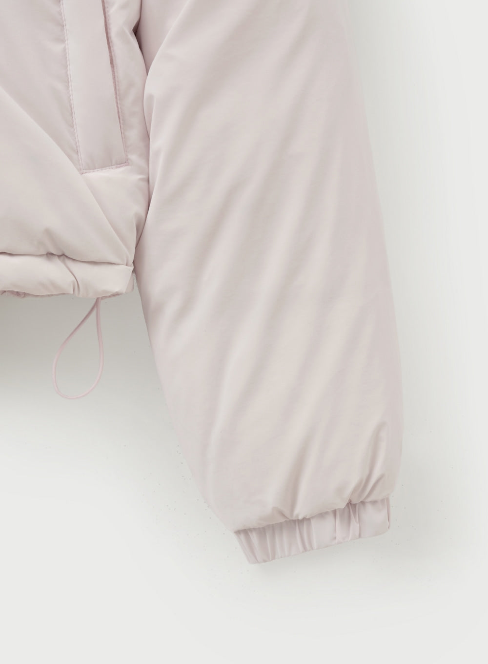 (W) Tuck Detail Cropped Down Jacket