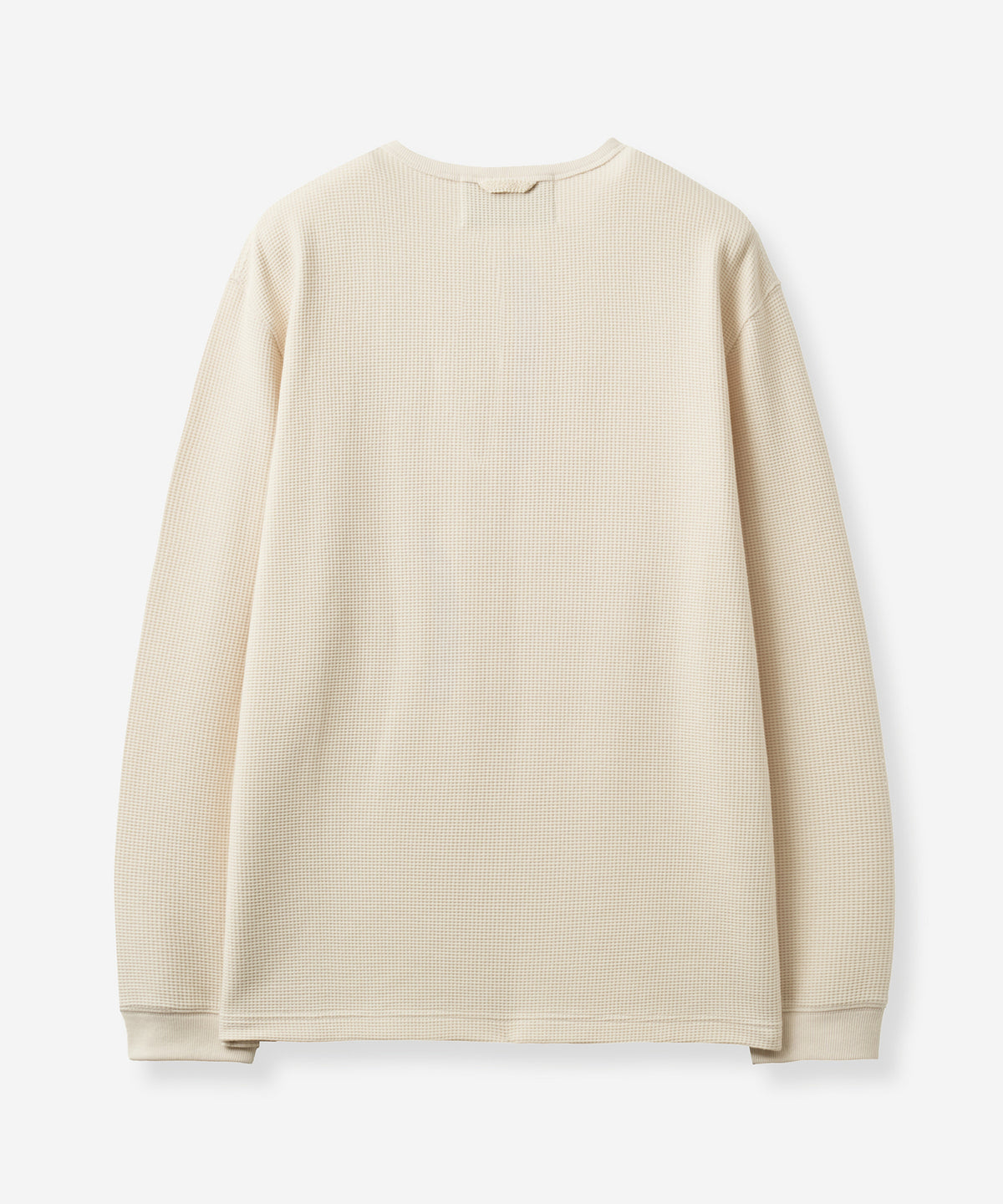 (U) Waffle Henley Neck Long Sleeve