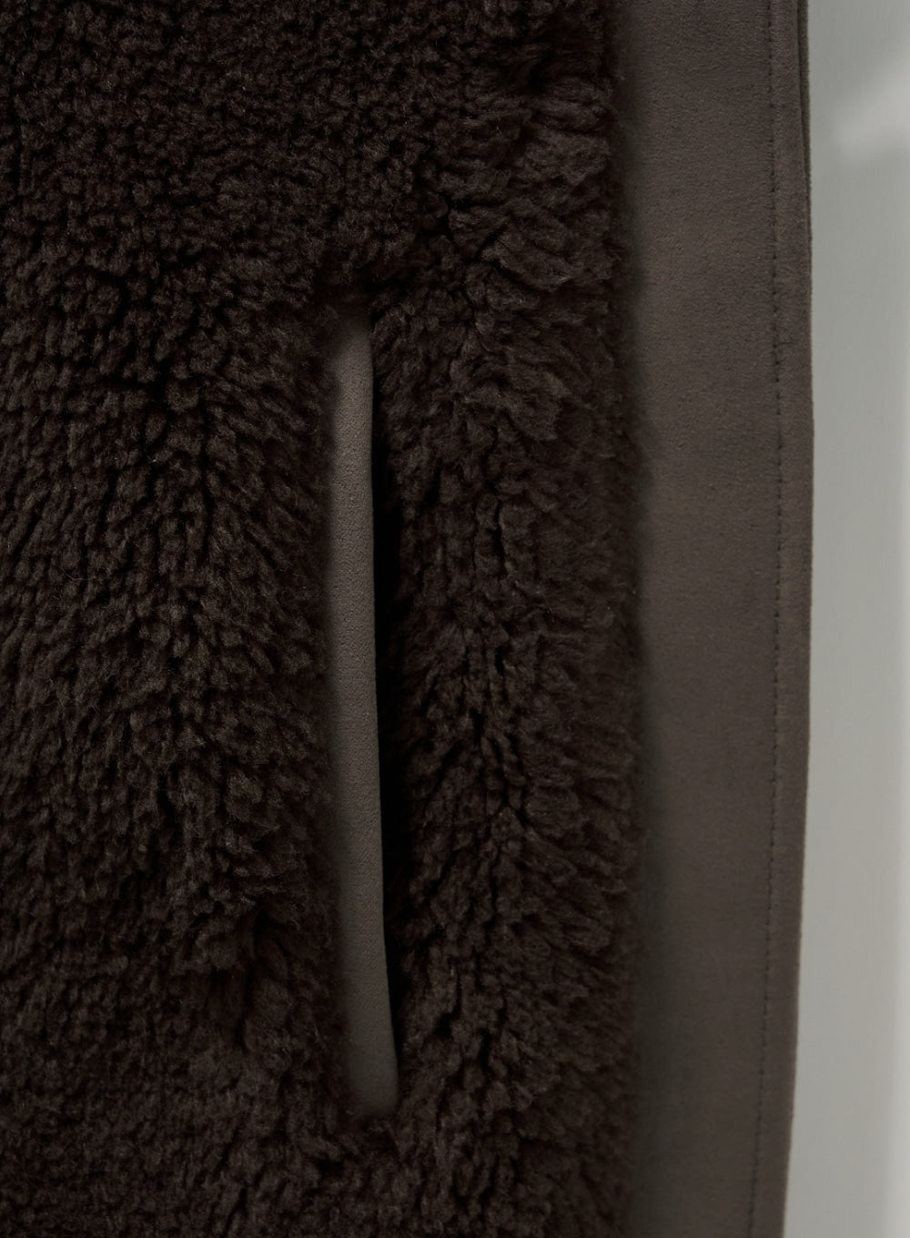 (W) Synthetic Shearling Blouson Jumper