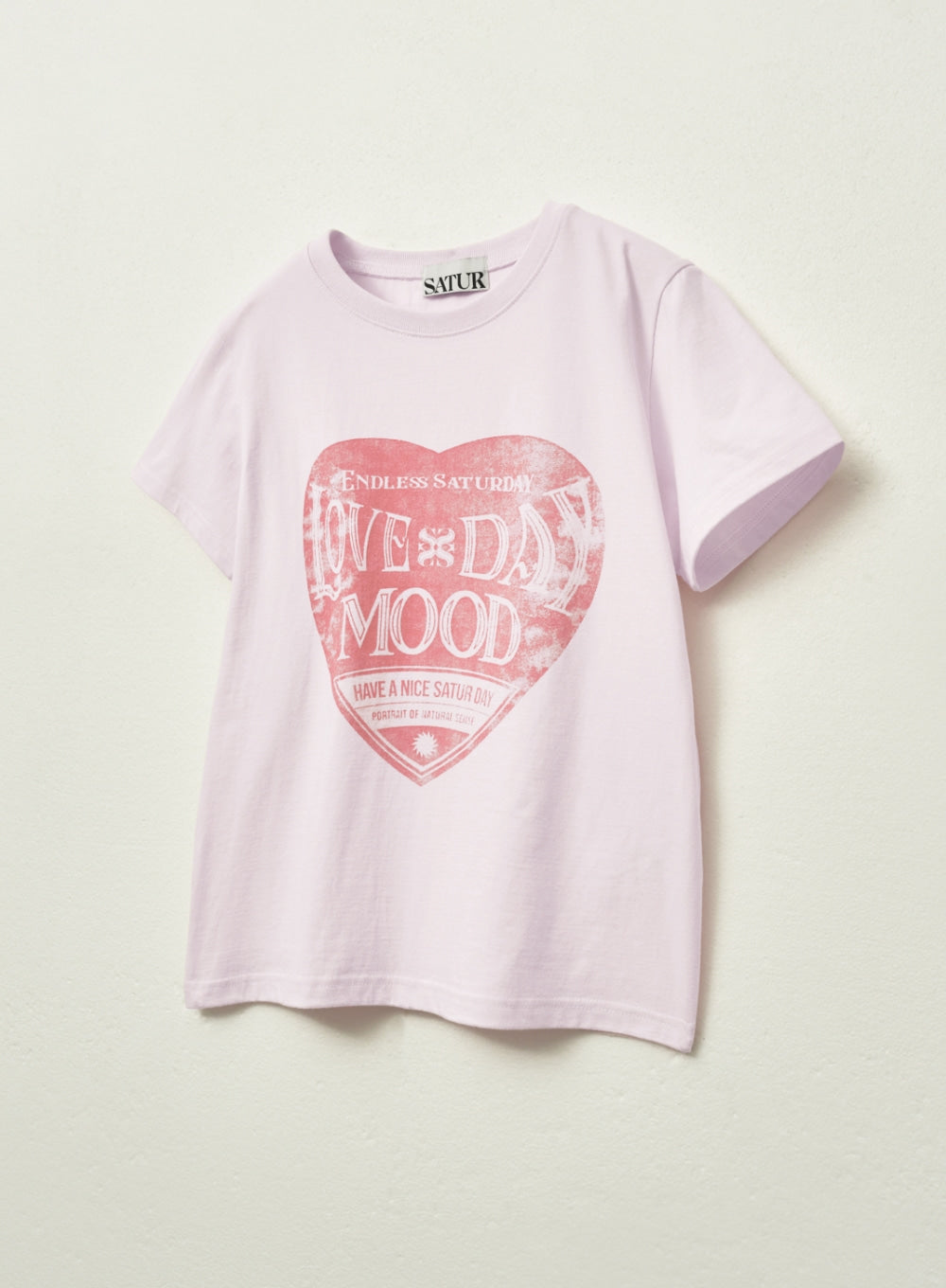 (W) Saturday Retro Mood Graphic T-shirts