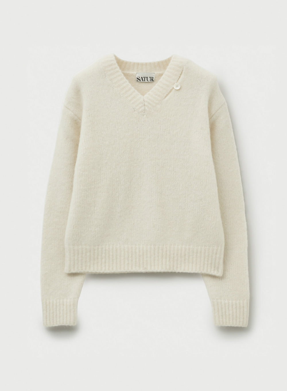 (W) Essen Two-Tone Mohair Pullover Knit