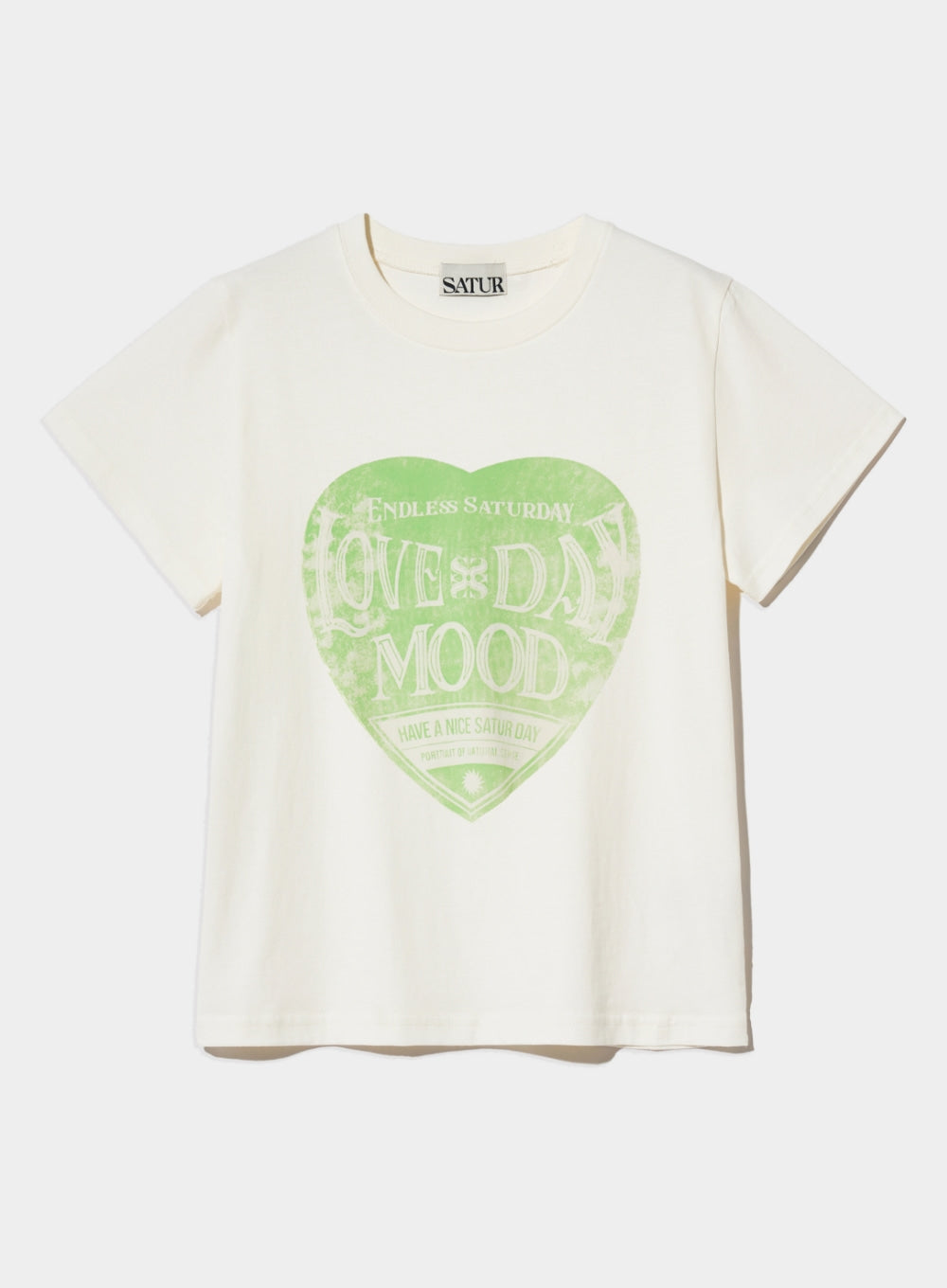 (W) Saturday Retro Mood Graphic T-shirts