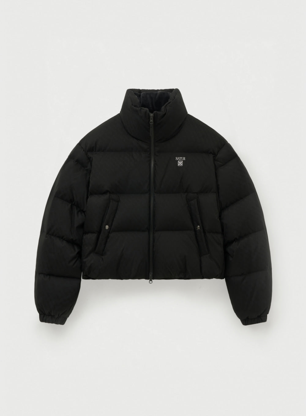 W) Essential Stand Neck Cropped Down Jacket