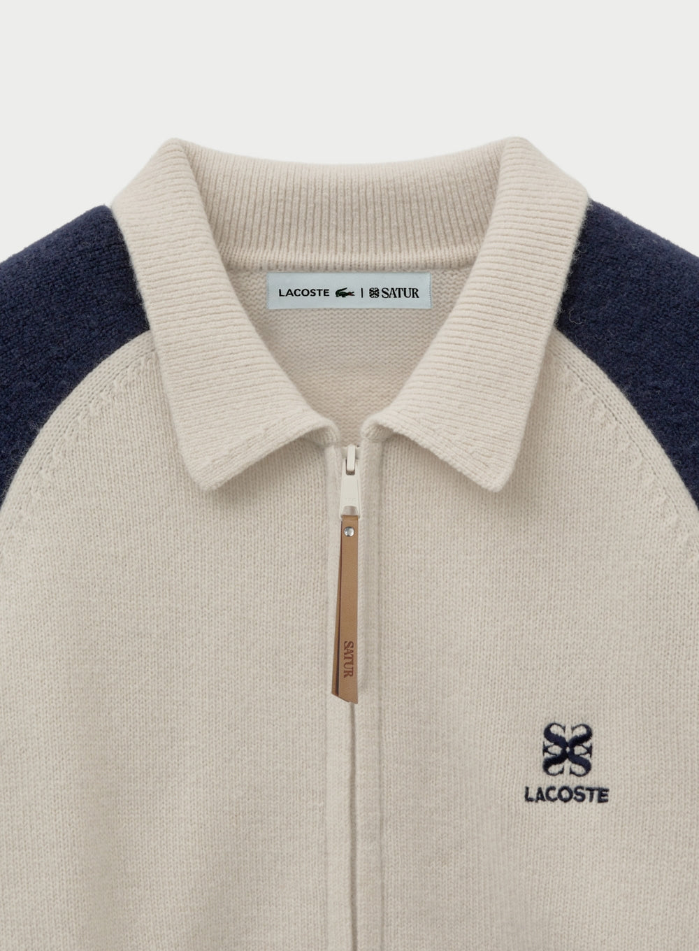 (U) Satur X Lacoste Knit Collar Zip-up
