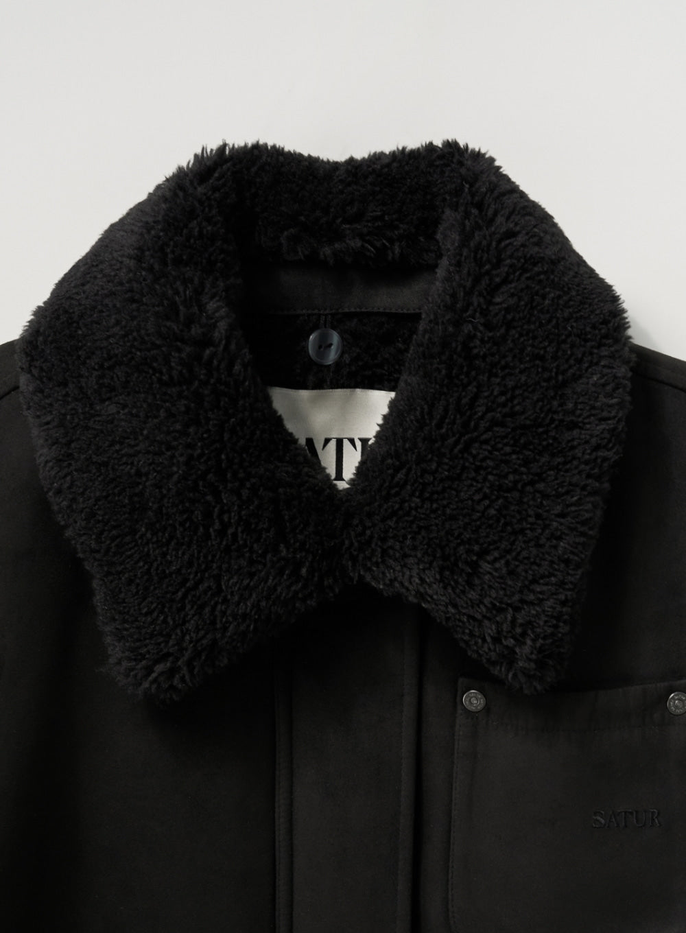 (W) Synthetic Shearling Blouson Jumper