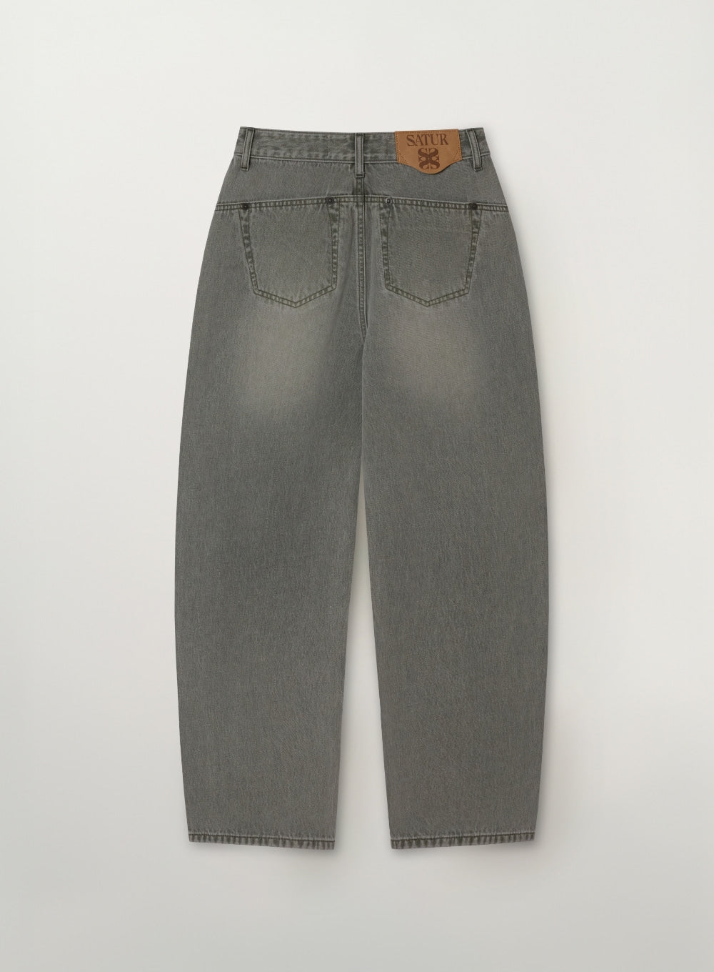 (W) Barrel Fit Color Denim Pants