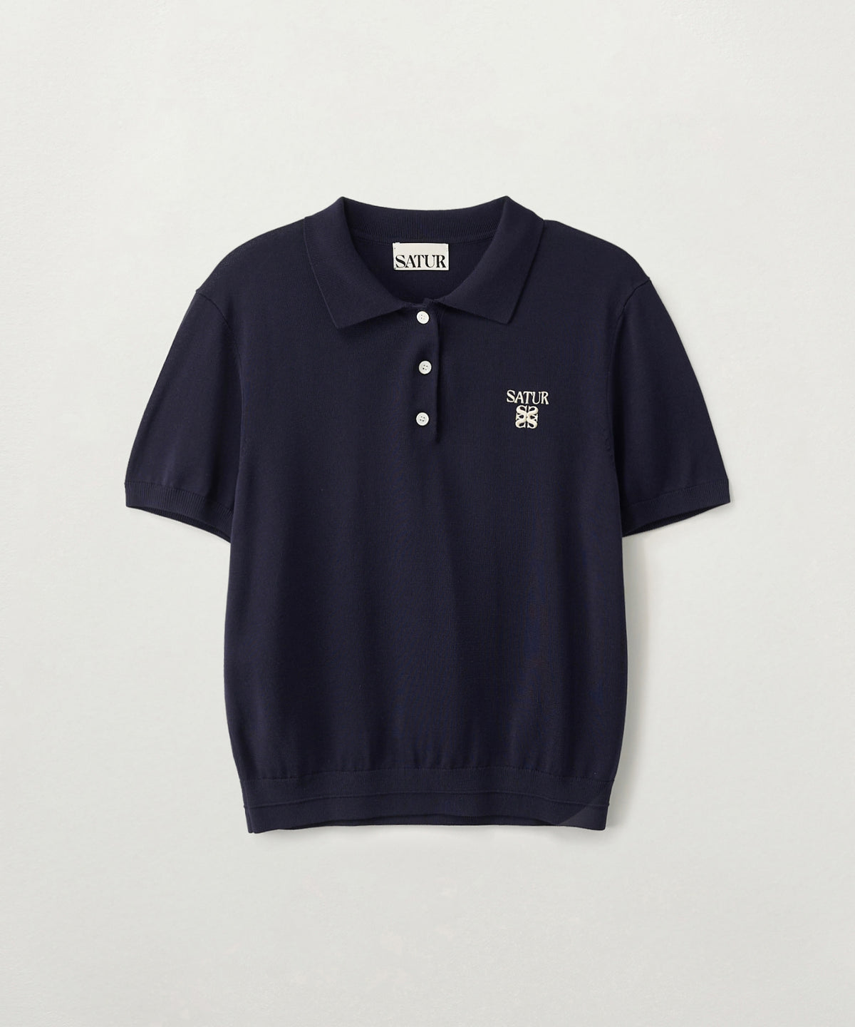 (W) Classic Collar Half Knit