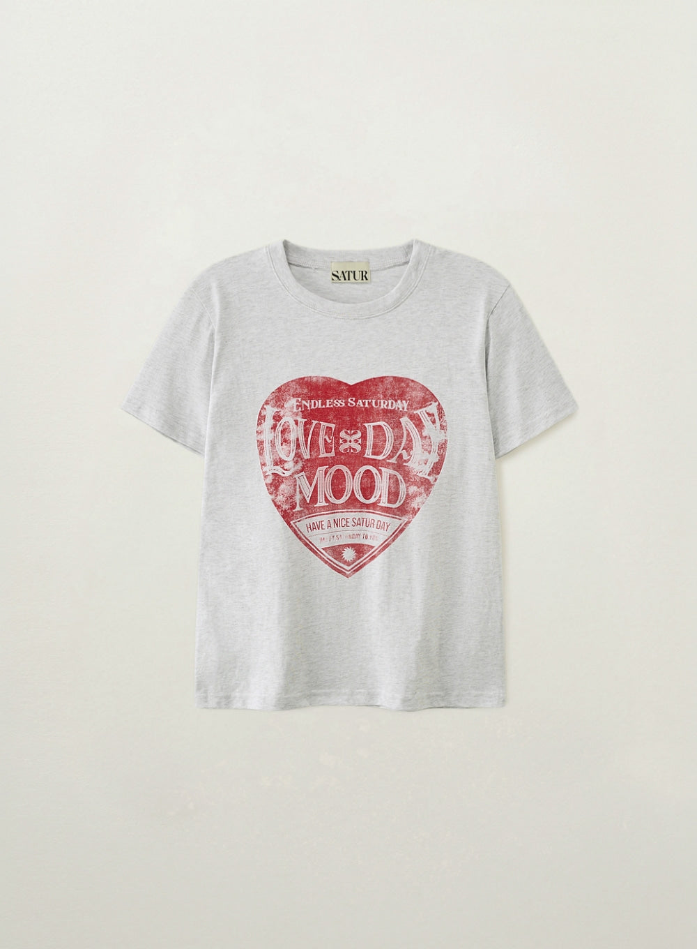 (W) Saturday Retro Mood Graphic T-Shirts