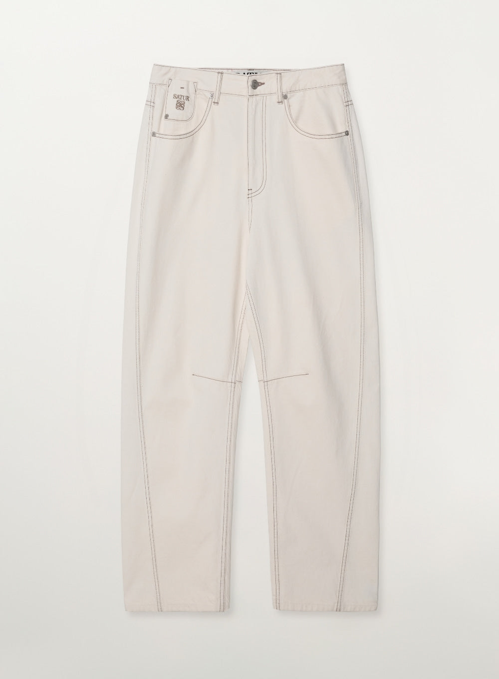 (M) Barrel Fit Color Denim Pants