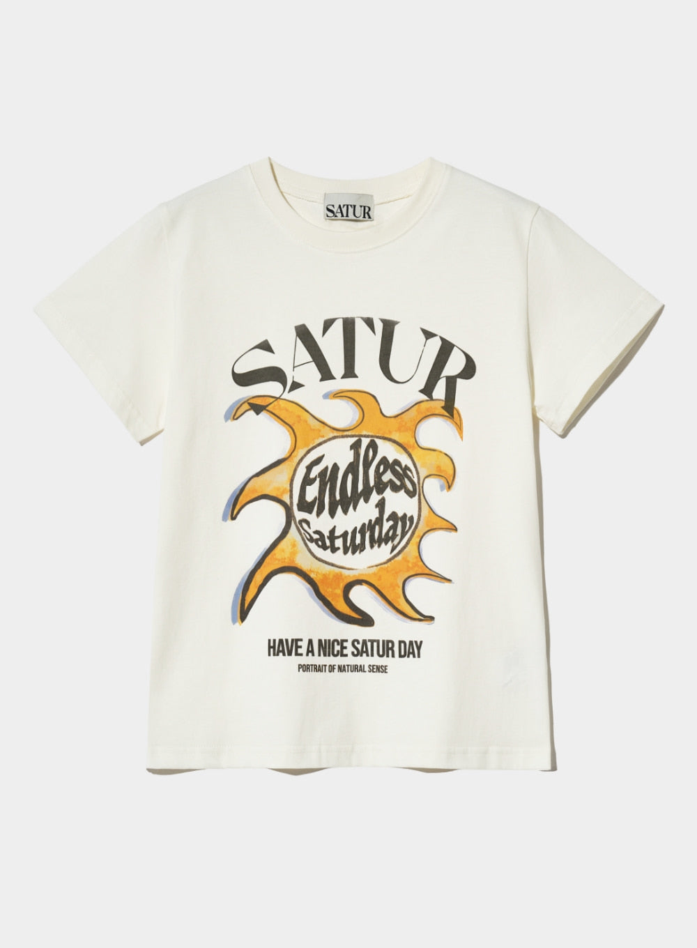 (W) Sun Retro Graphic T-shirts