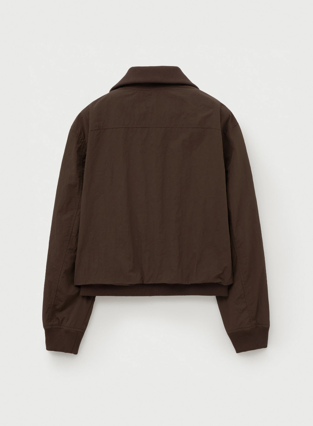 (W) Nylon Crop Bomber Jacket