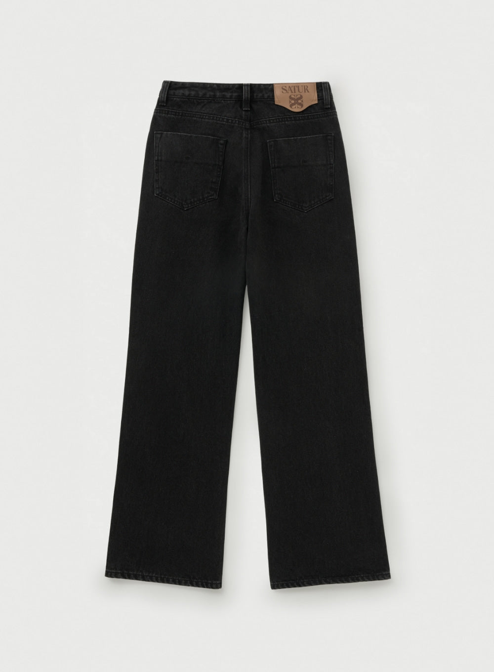 (W) Straight Semi Loose Fit Denim Pants