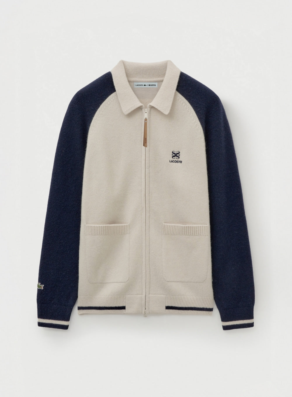 (U) Satur X Lacoste Knit Collar Zip-up