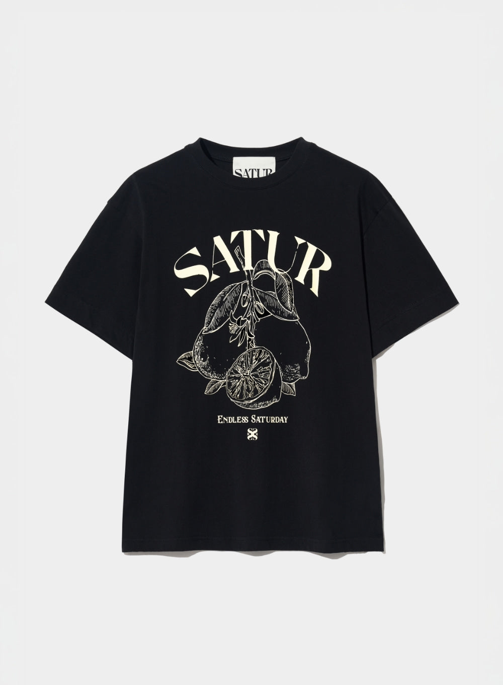 (M) Cafri Citron Drawing Summer Graphic T-Shirts