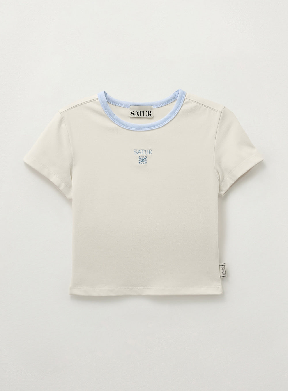 (W) Apero Slim Cropped Fit Ringer T-shirts