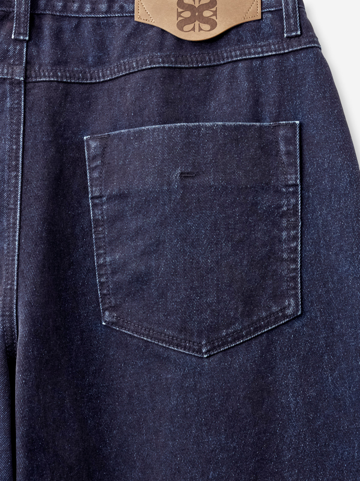 (M) Loose Fit Flocking Denim Pants