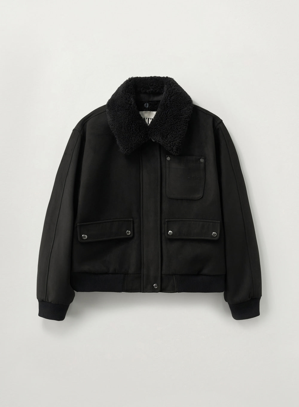 (W) Synthetic Shearling Blouson Jumper