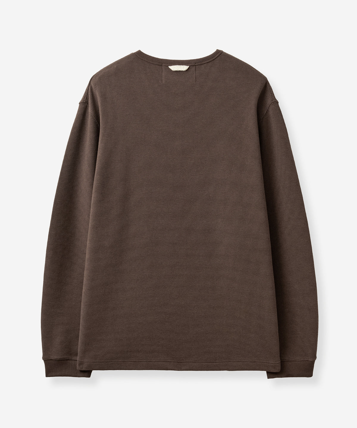 (U) Waffle Henley Neck Long Sleeve