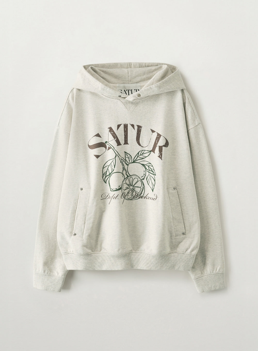 (M) Citron Drawing Pocket Hoodie