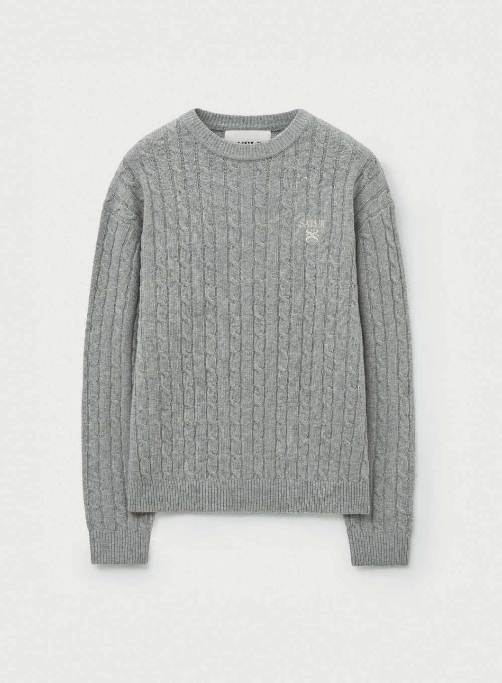 (U) Wool blend cable knit