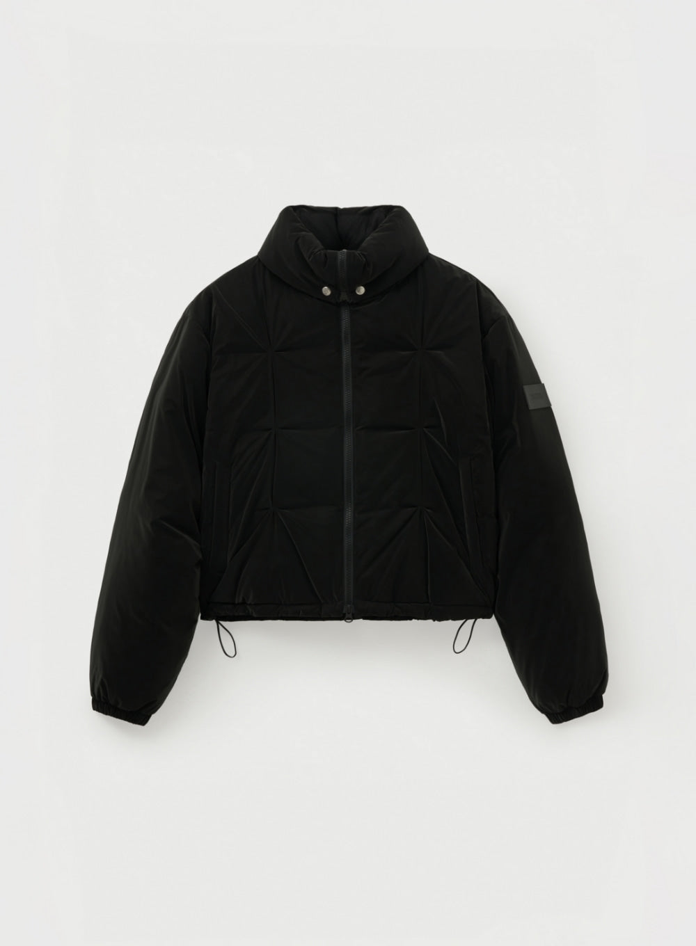 (W) Tuck Detail Cropped Down Jacket