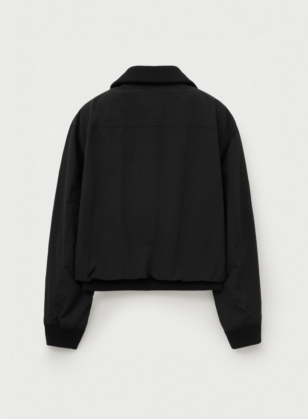 (W) Nylon Crop Bomber Jacket