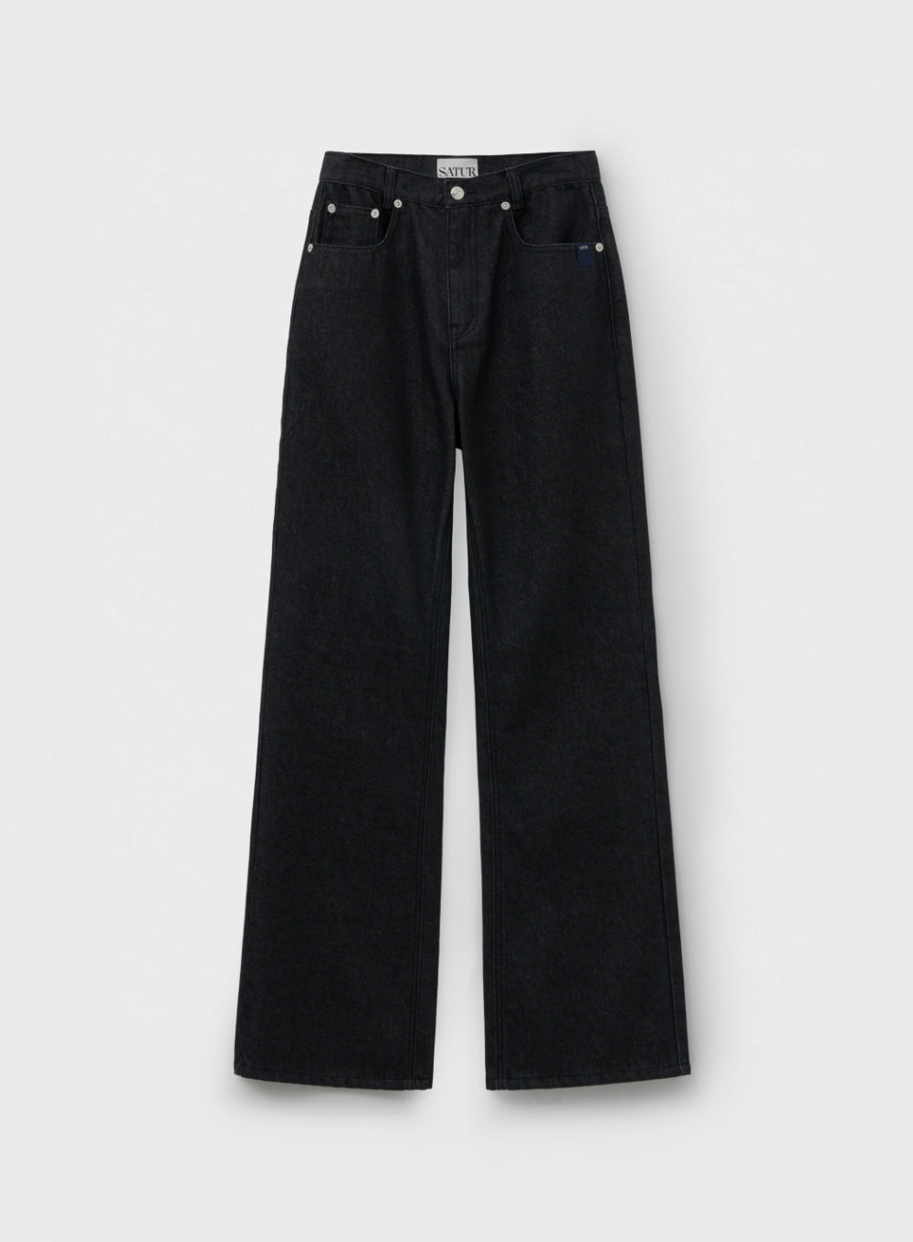 (W) Semi Loose Boots Cut Denim Pants
