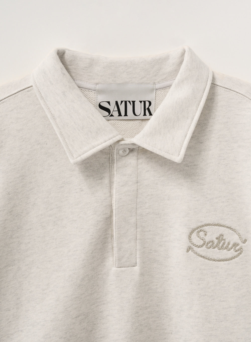 (U) Rope Logo Loose Fit Collar Sweatshirt