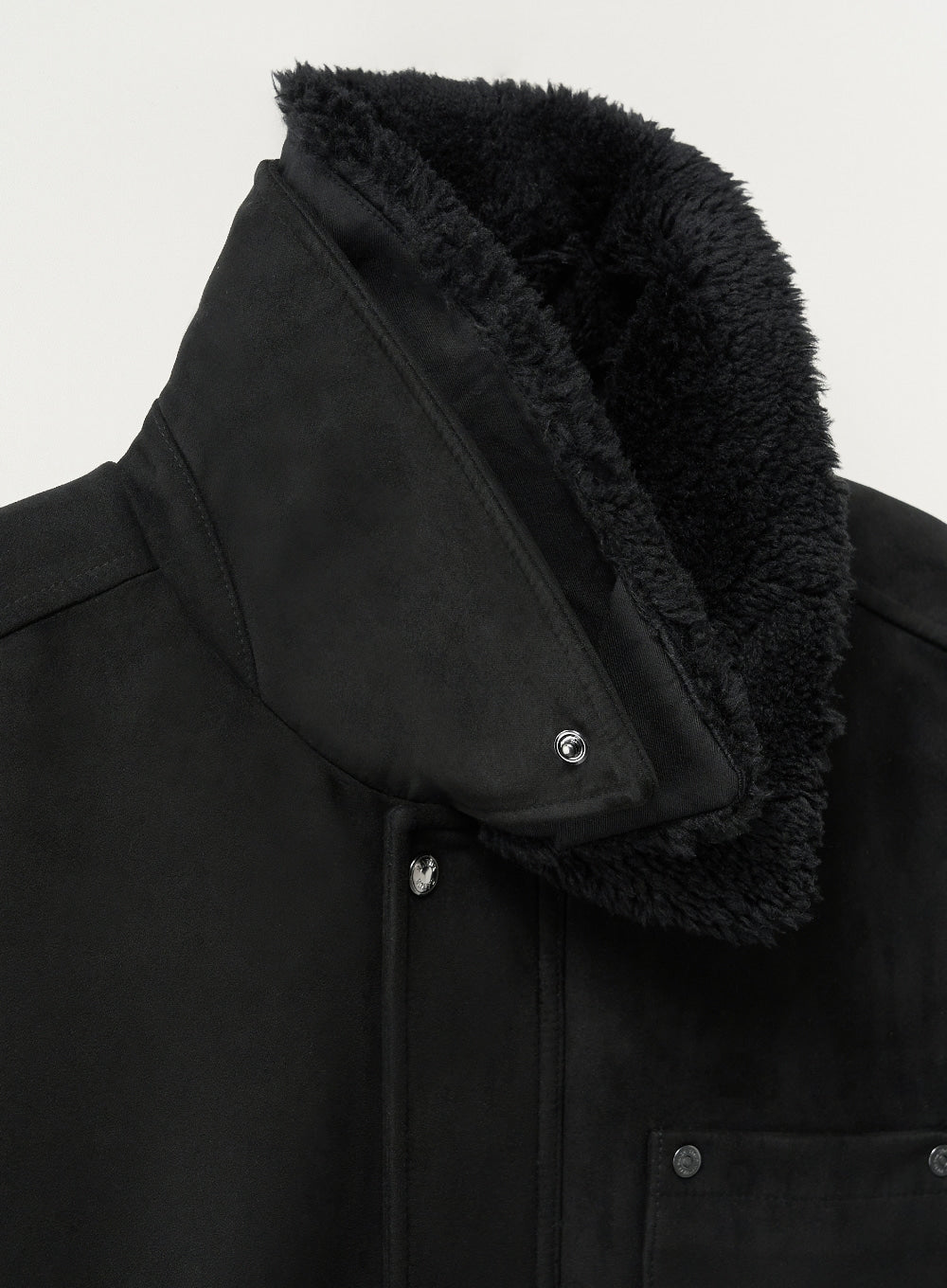 (M) Synthetic Shearling Blouson Jumper