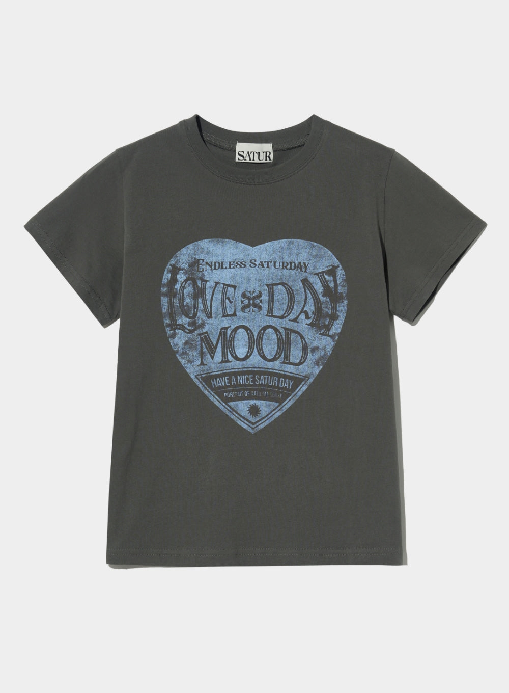 (W) Saturday Retro Mood Graphic T-shirts