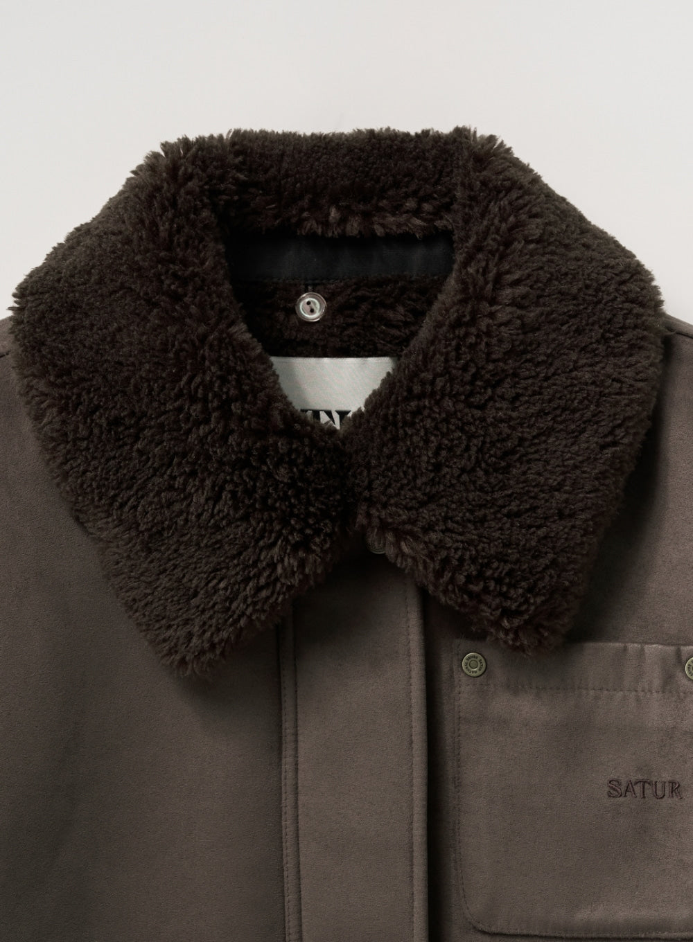 (W) Synthetic Shearling Blouson Jumper