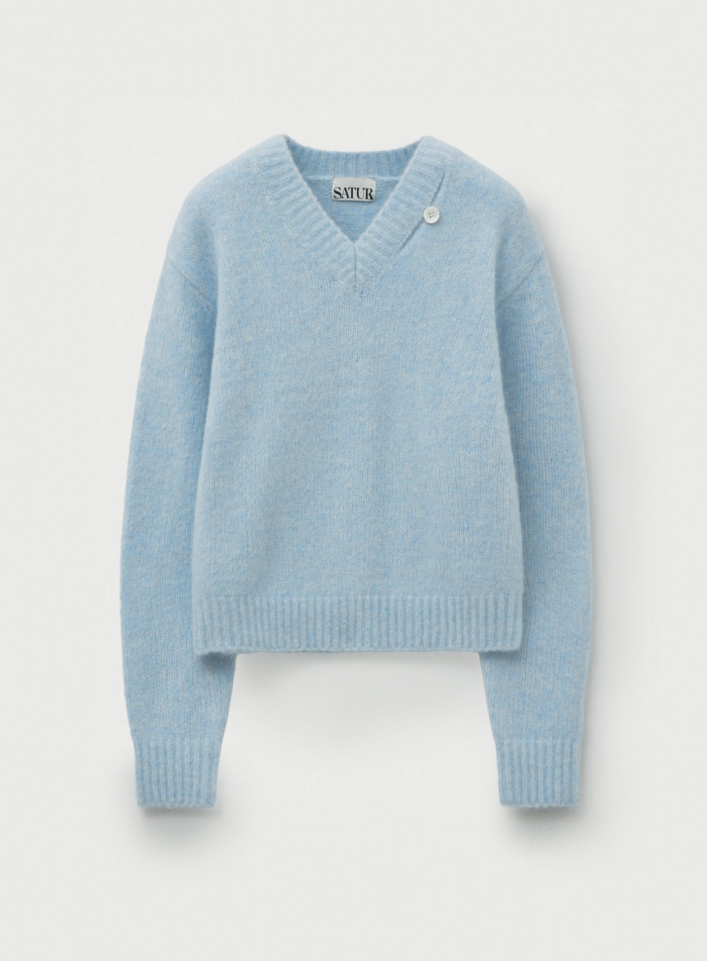 (W) Essen Two-Tone Mohair Pullover Knit