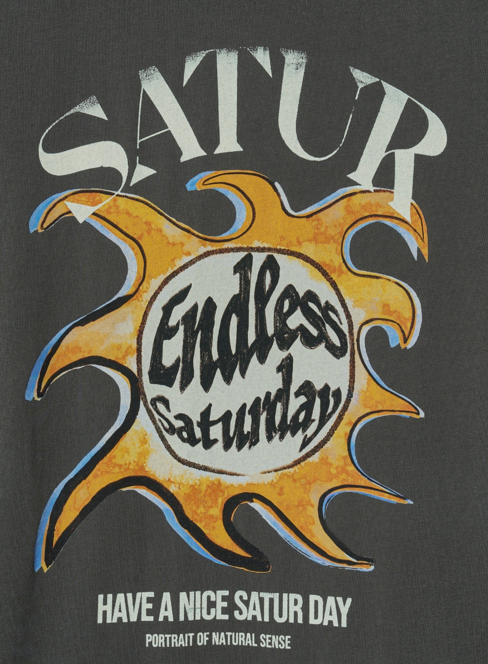 (M) Sun Retro Graphic T-shirts