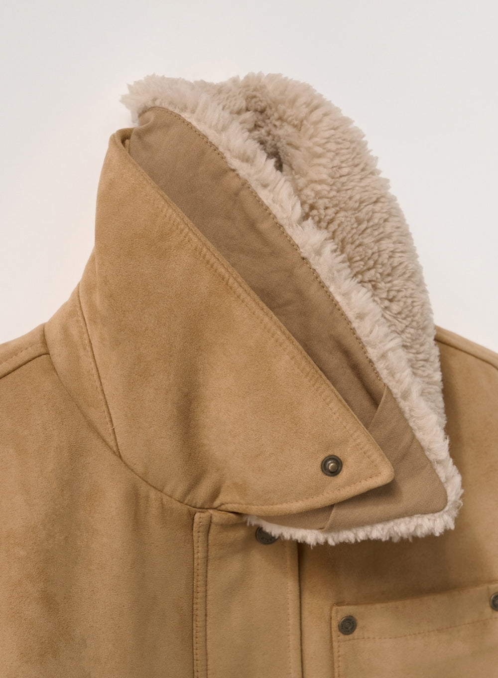 (W) Synthetic Shearling Blouson Jumper