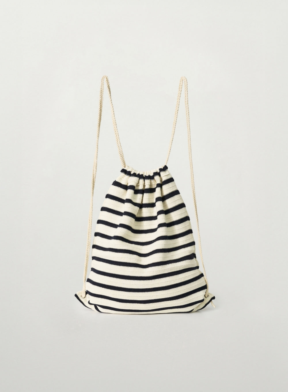 (U) Knit Striped String Backpack