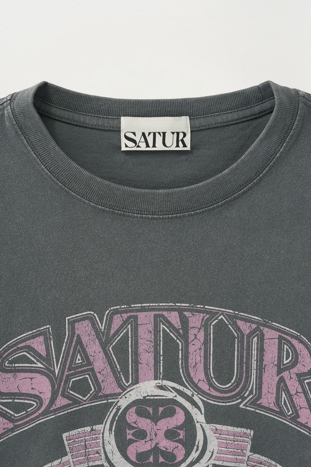 (W) Arch Logo Pigment Washed T-shirt