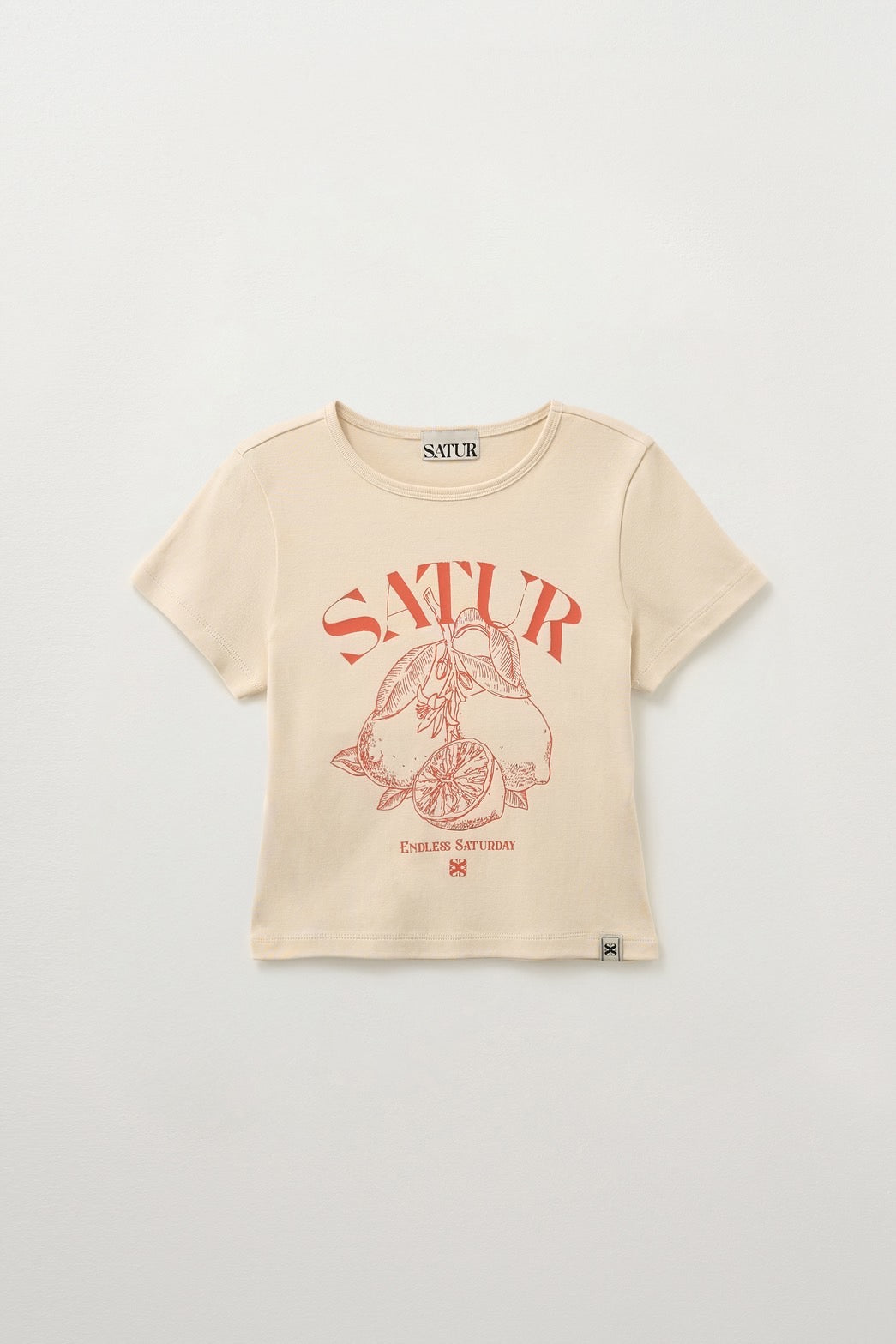(W) Citron Crop Slim Fit T-shirts
