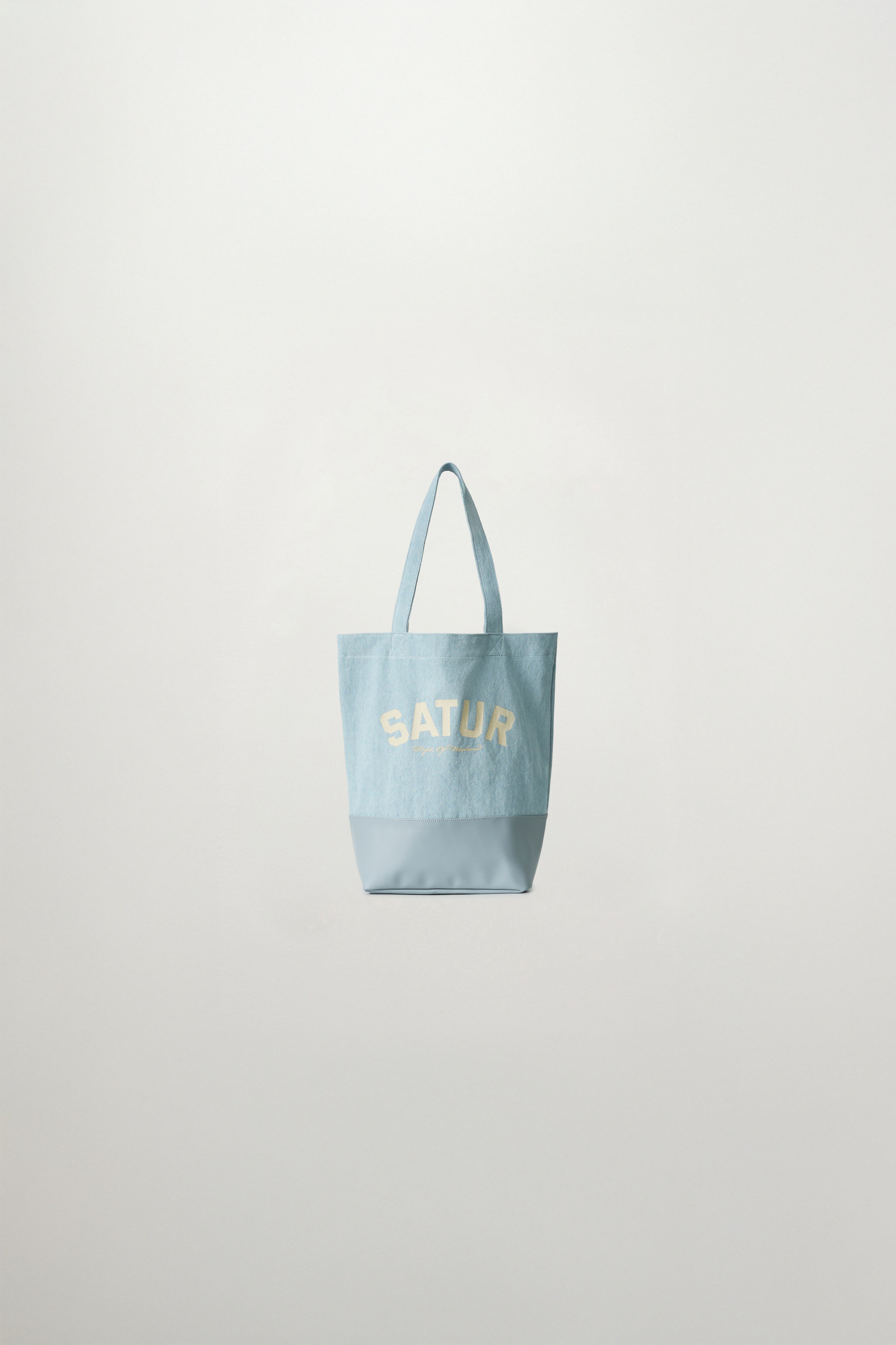 (U) Light Blue Denim Shoulder Bag