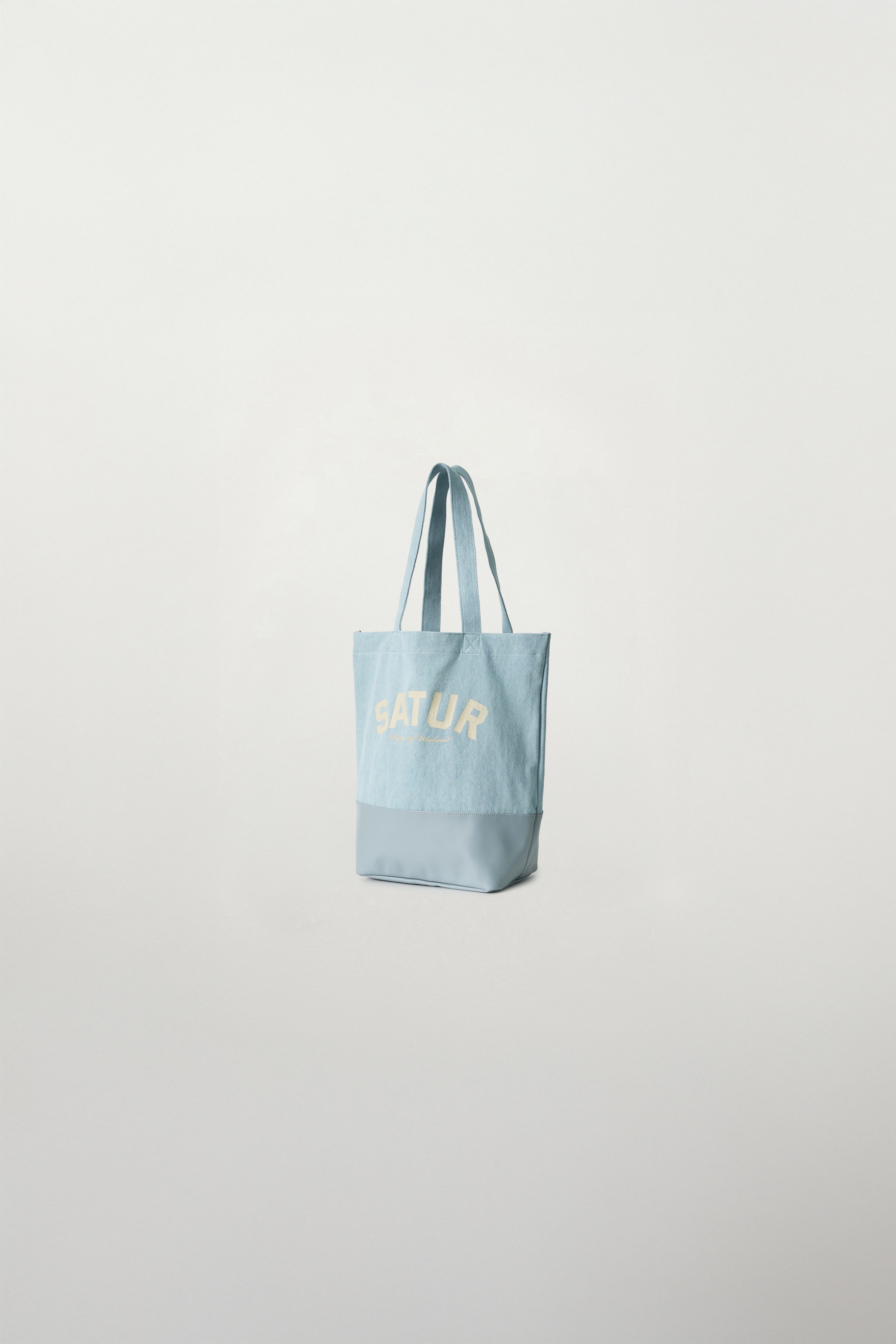 (U) Light Blue Denim Shoulder Bag