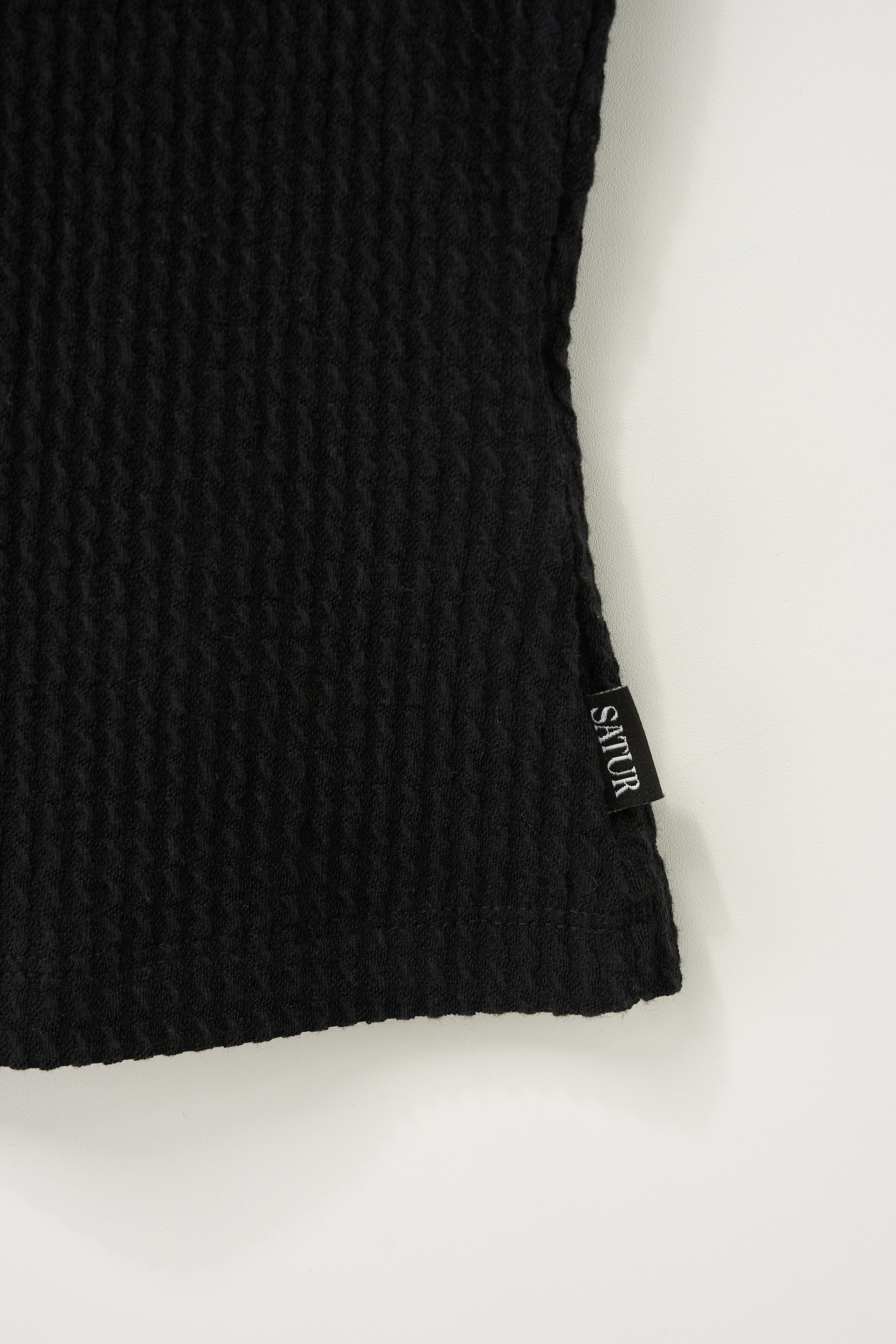 (W) Square Neck Crinkle T-shirt