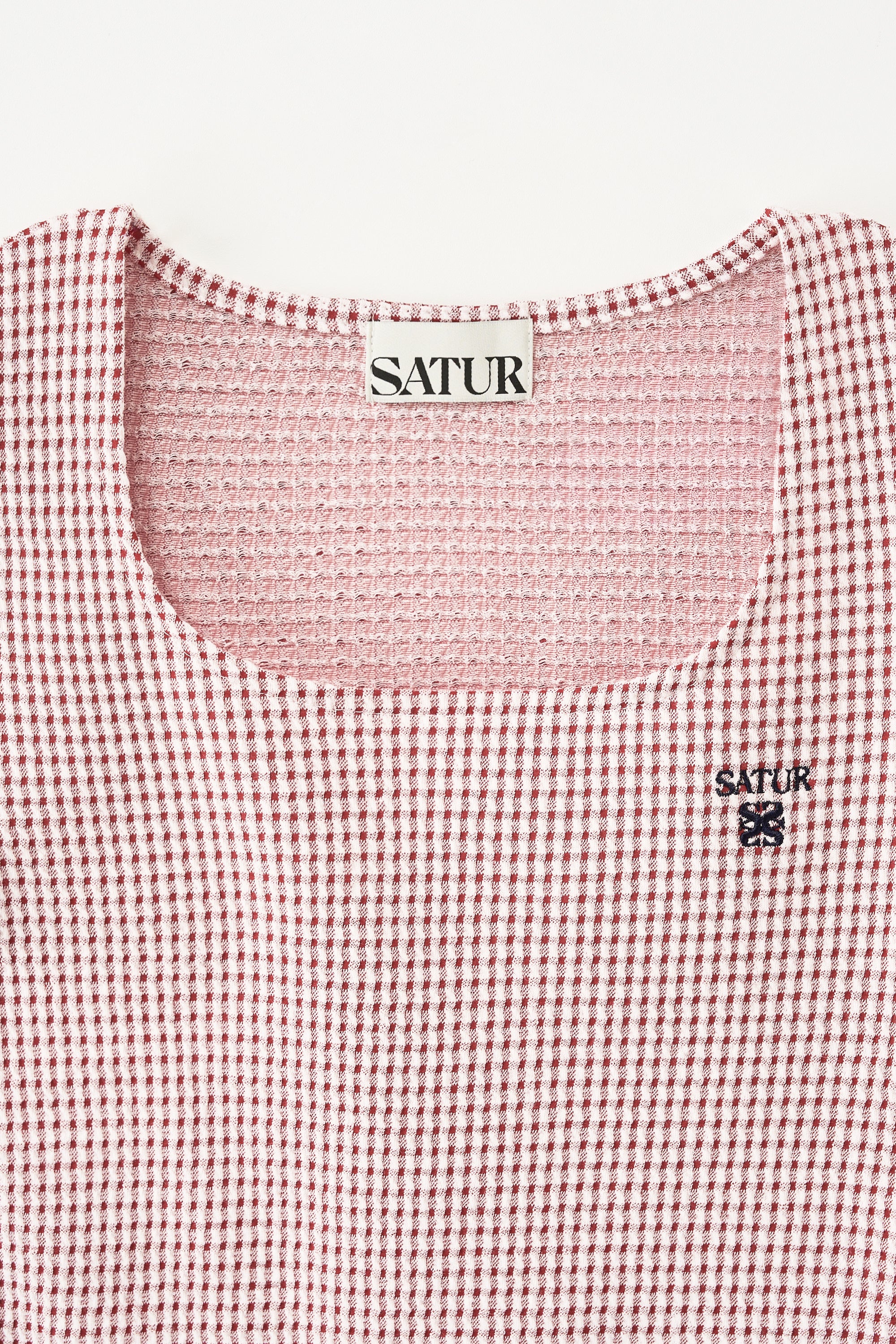 (W) Square Neck Crinkle T-shirt