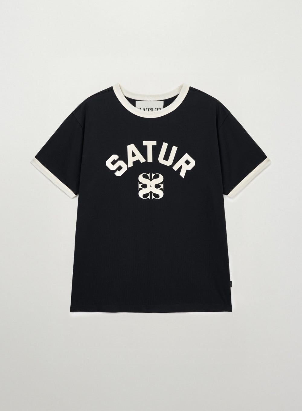 (M) Satur Arch Logo Ringer T-shirt