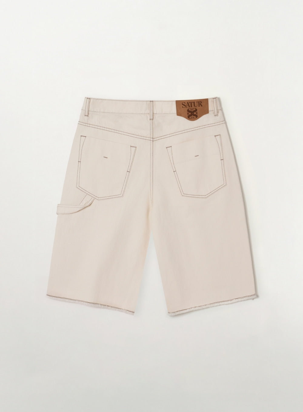 (M) Carpenter Bermuda Denim Pants