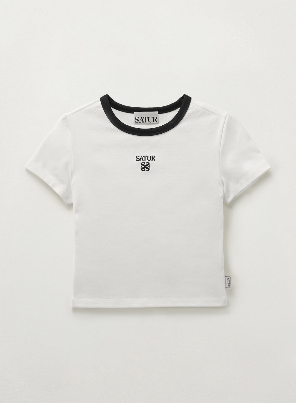 (W) Apero Slim Cropped Fit Ringer T-shirts