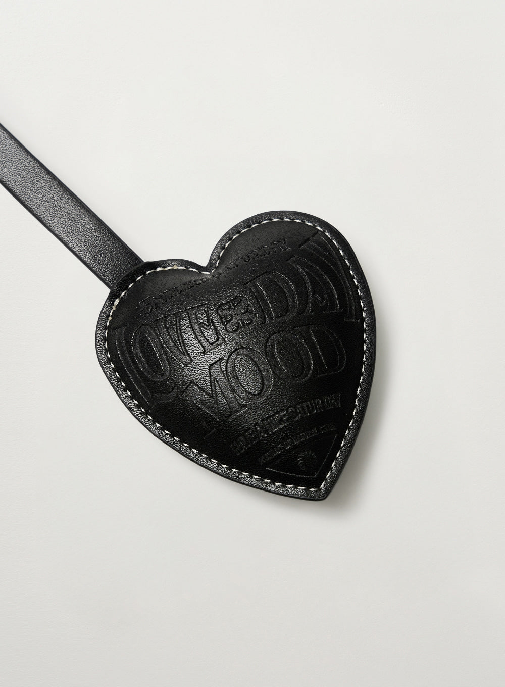 (U) Heart Synthetic Leather Keyring