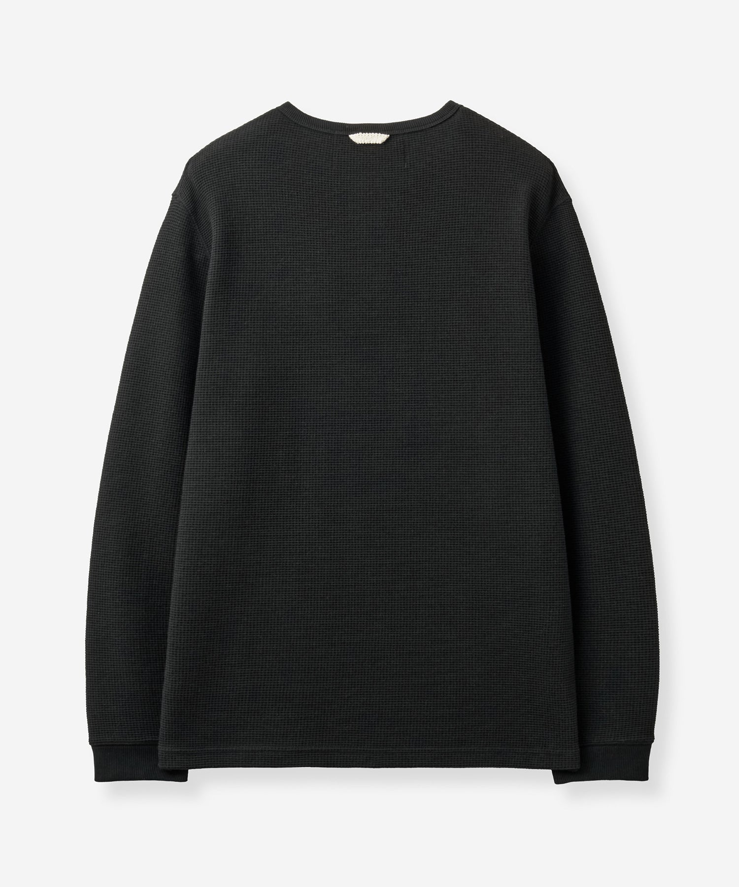 (U) Waffle Henley Neck Long Sleeve