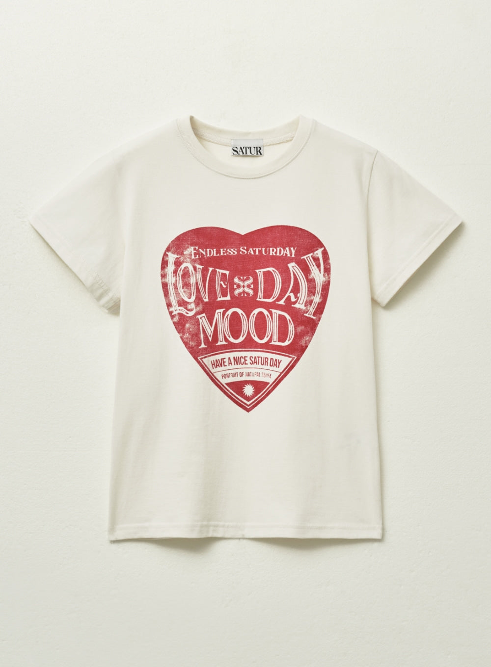 (W) Saturday Retro Mood Graphic T-shirts