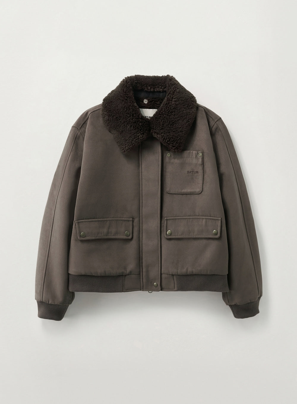 (W) Synthetic Shearling Blouson Jumper